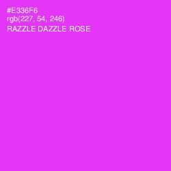 #E336F6 - Razzle Dazzle Rose Color Image