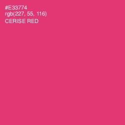 #E33774 - Cerise Red Color Image