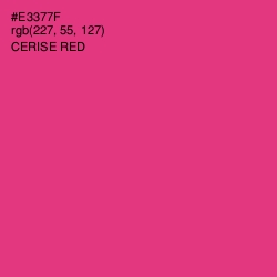 #E3377F - Cerise Red Color Image