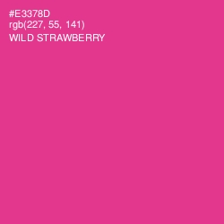 #E3378D - Wild Strawberry Color Image
