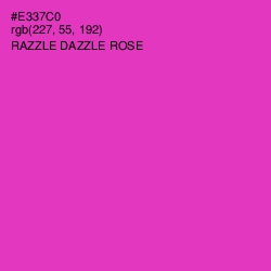 #E337C0 - Razzle Dazzle Rose Color Image
