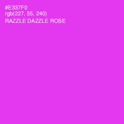 #E337F0 - Razzle Dazzle Rose Color Image