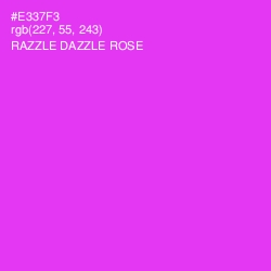 #E337F3 - Razzle Dazzle Rose Color Image