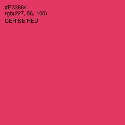 #E33864 - Cerise Red Color Image