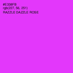 #E338FB - Razzle Dazzle Rose Color Image