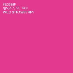 #E3398F - Wild Strawberry Color Image