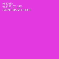 #E339E1 - Razzle Dazzle Rose Color Image