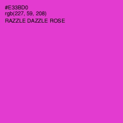 #E33BD0 - Razzle Dazzle Rose Color Image