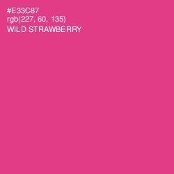 #E33C87 - Wild Strawberry Color Image