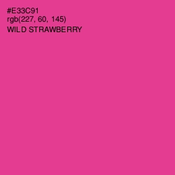 #E33C91 - Wild Strawberry Color Image