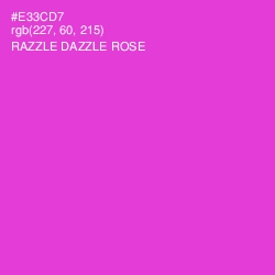 #E33CD7 - Razzle Dazzle Rose Color Image