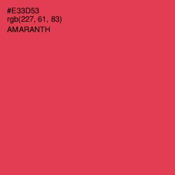 #E33D53 - Amaranth Color Image