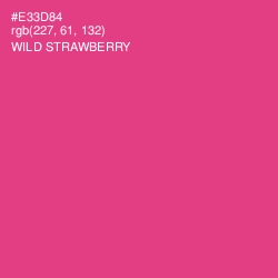 #E33D84 - Wild Strawberry Color Image