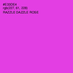#E33DE4 - Razzle Dazzle Rose Color Image