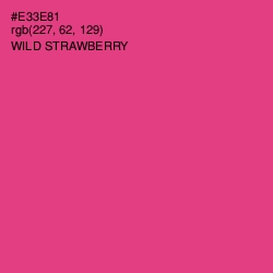 #E33E81 - Wild Strawberry Color Image