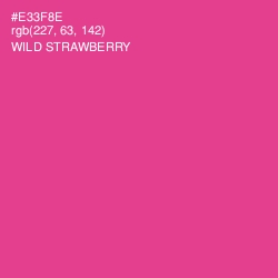 #E33F8E - Wild Strawberry Color Image