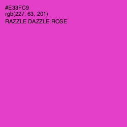 #E33FC9 - Razzle Dazzle Rose Color Image