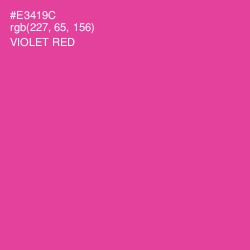 #E3419C - Violet Red Color Image