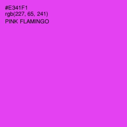 #E341F1 - Pink Flamingo Color Image