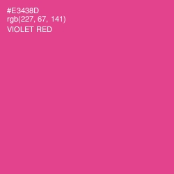 #E3438D - Violet Red Color Image