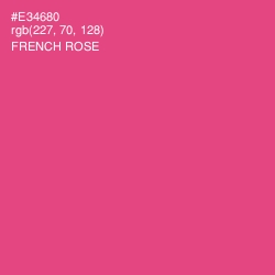 #E34680 - French Rose Color Image