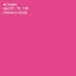 #E3468A - French Rose Color Image