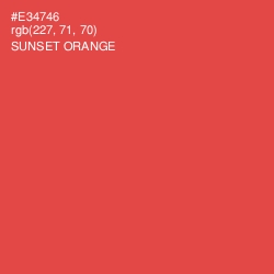 #E34746 - Sunset Orange Color Image