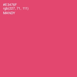 #E3476F - Mandy Color Image