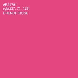 #E34781 - French Rose Color Image