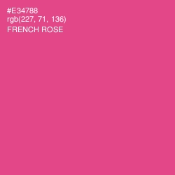 #E34788 - French Rose Color Image