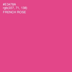 #E3478A - French Rose Color Image