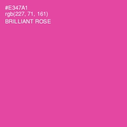 #E347A1 - Brilliant Rose Color Image