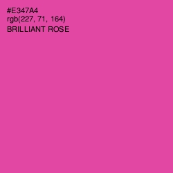 #E347A4 - Brilliant Rose Color Image
