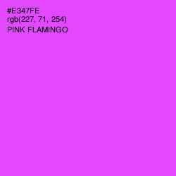 #E347FE - Pink Flamingo Color Image