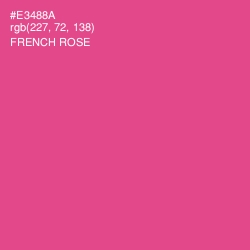 #E3488A - French Rose Color Image