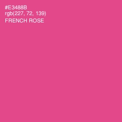 #E3488B - French Rose Color Image