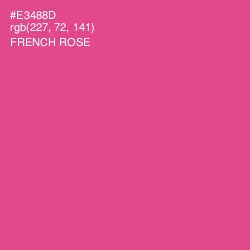 #E3488D - French Rose Color Image