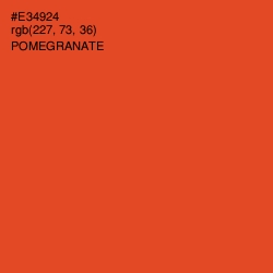 #E34924 - Pomegranate Color Image