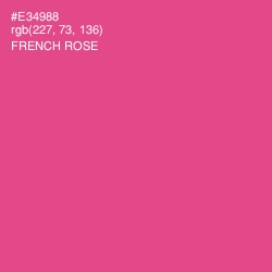 #E34988 - French Rose Color Image