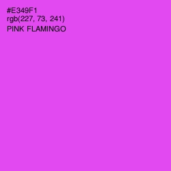 #E349F1 - Pink Flamingo Color Image