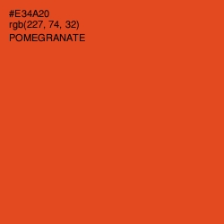 #E34A20 - Pomegranate Color Image