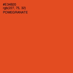 #E34B20 - Pomegranate Color Image