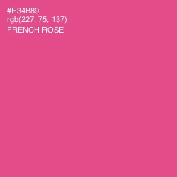 #E34B89 - French Rose Color Image