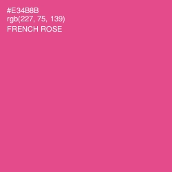 #E34B8B - French Rose Color Image