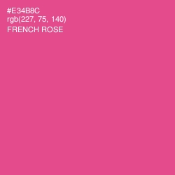 #E34B8C - French Rose Color Image