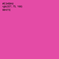 #E34BA6 - Brilliant Rose Color Image