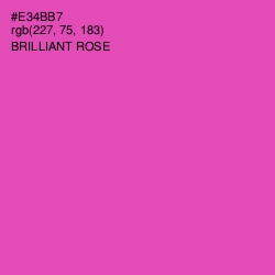 #E34BB7 - Brilliant Rose Color Image