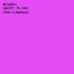 #E34BF4 - Pink Flamingo Color Image