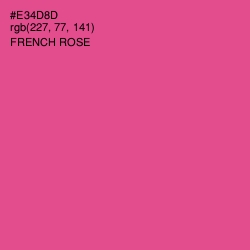 #E34D8D - French Rose Color Image