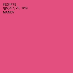 #E34F7E - Mandy Color Image